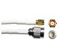 ICSM-RN08 - Laird Tech (Centurion) 5' RG-142 Plenum Rated Coax SMA-Male/R.P N-Male Cable Assembly 