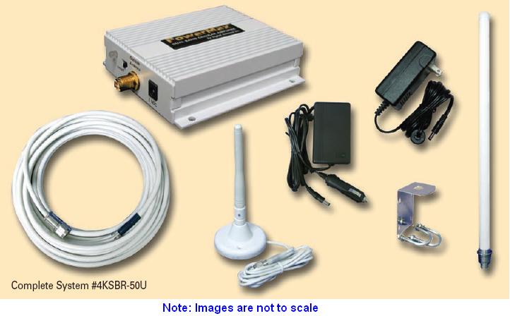 DA4000SBR/DA4KSBR-50U: 3 Watt 60dB Gain Dual Band Wireless Cellular Amplifier / Repeater System. Compatible with all cellular and PCS carriers in the USA and Canada, including Cingular, AT&T, Verizon, Sprint, Alltel and T-Mobile. Not compatible with